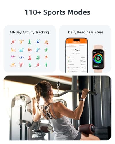 Parsonver Fitness Tracker with Step Counter/Calories/Stopwatch, Health Activity Tracker with Heart Rate Sleep Monitor, IP68 Waterproof Smart Watch 110+ Sport Modes Pedometer Watch for Women, Rose Gold
