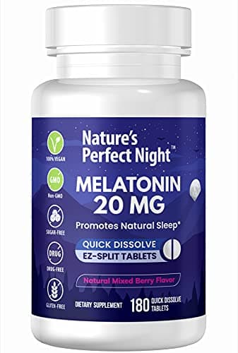 Nature's Perfect Night Melatonin 20mg Test 2025 – lohnt es sich?
