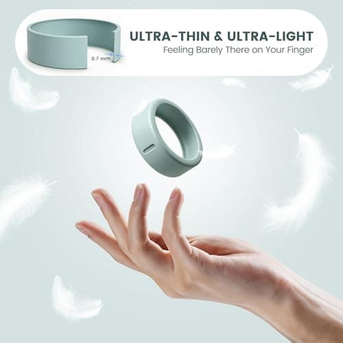 10 Pack Ring Cover Compatible with Oura Ring Gen 4/4 Ceramic/Gen 3, Ultra-Thin Anti-Scratch Silicone Ring Protector for Women Men Gym Workout, Charge Without Removal, Upgraded Inner Grip