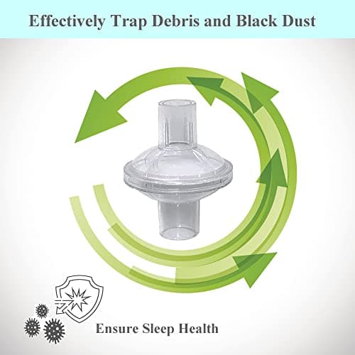 Filters for Cpap Machine - 12 pcs Universal Cpap Filters fit Inline Compatible with Resmed and Any Machine Size 22mm and 25mm Tube