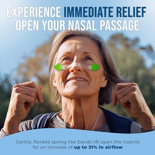 Breathe Nasal Strips | 44 Strong Clear Nose Extra Strength for Men and Women | Stop Solution Sensitive Skin Better Sleeping Aid Passage Good Inflow Rite by Beswalt (BWNS26O1)