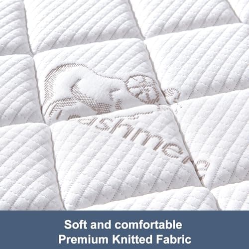 Pack and Play Mattress - 38" x 26"- Premium Knitted Fabric Safety Reinforced Play Yard Mattress - Fits for Graco & Baby Trend & Pamo Babe Playard, Firm Support and Comfort Foam，White