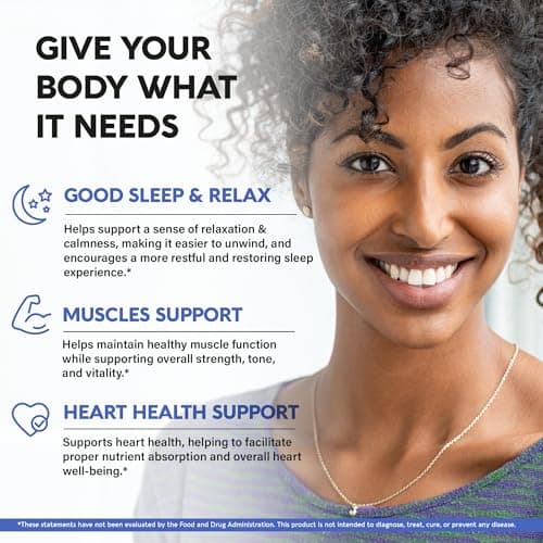 Magnesium Glycinate 500 mg - Chelated Supplement - High Absorption Form of Magnesium - Support for Sleep, Muscle & Heart Health - Made in USA, Lab Tested & Non-GMO - 120 Capsules