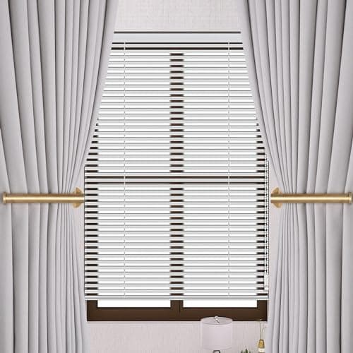 Groleca 2 Pack Adhesive Curtain Holdbacks Curtain Tie Backs Curtain Holdbacks No Drill Curtain Pull Backs Adhesive Curtain Hooks Curtain Holders for Drapes (2, Gold)