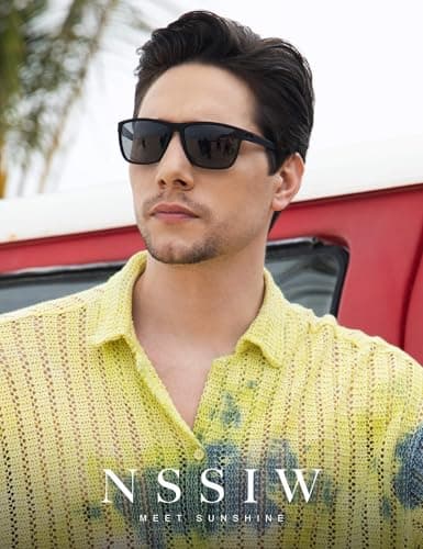 NSSIW Mens-Sunglasses Polarized Sunglasses Men : Classic Sun Glasses with UV Protection for Driving Fishing Golf 4 Packs