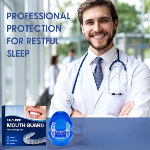 OHALEEP Anti Grinding Guard for Clenching Teeth at Night, Teeth Grinding Mouthguards for Sleeping, Mouth Guard for Grinding Teeth at Night, Night Guards for Teeth Grinding for Adults