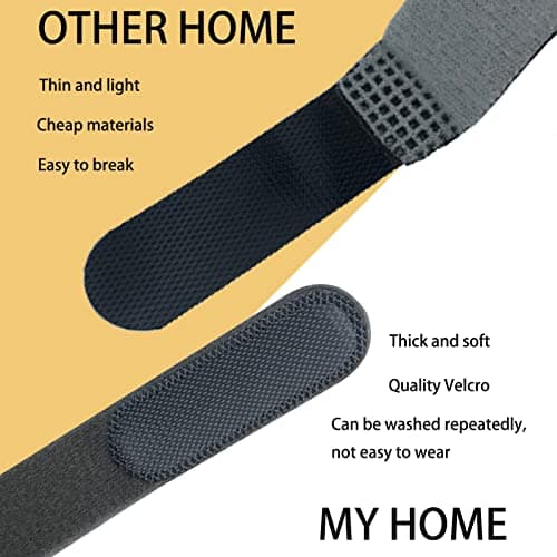 CPAP Mask Headgear Strap, Universal CPAP Headgear Strap for CPAP Mask, Comfortable Durable Stretchy Material, StandardGray (Headgear Only) (Gray, 1PCS)