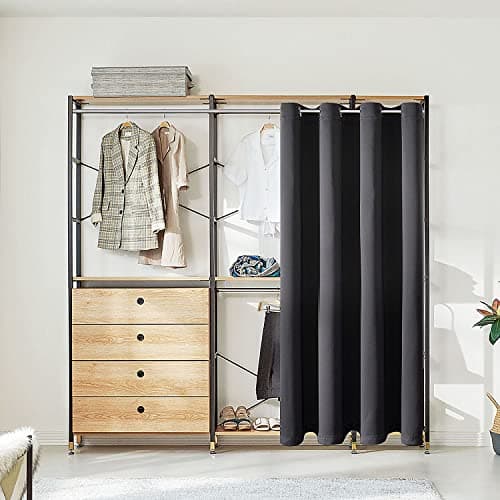 ChrisDowa Blackout Door Curtains for Doorway Privacy, Grommet Closet Curtains for Bedroom Closet Door, Thermal Insulated Temporary Doorway Cover Room Divider Drapes (1 Panel, Dark Grey, 34 x 80 Inch)