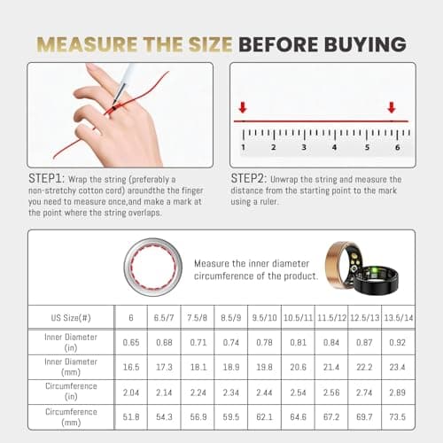 Smart Ring For Women Men, Health Tracker with Heart Rate, Blood Oxygen, Blood Pressure, Sleep Monitor, Step Counting, IP68 Waterproof Fitness ring, No App Fees for iPhone & Android (Lavender Pink, 8#)