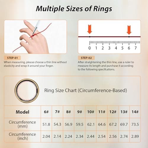 Nyweey Smart Health Rings for Women & Men Fitness Ring with Heart Rate, Blood Oxygen, Step Tracker Ring, Sleep Tracker, IP68 Waterproof Smart Ring for iOS & Android,No Subscription Fee(Gold, 8#)