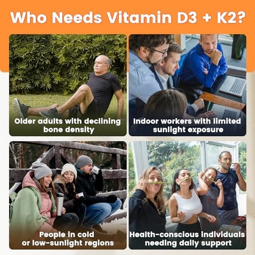 VEV Corefeel Vitamin D3 K2 10,000 IU Magnesium Supplement – with Vitamin D and K (MK-7), Magnesium Glycinate & Malate, Zinc Citrate – 300 Softgels for Energy, Bone & Muscle Support