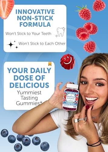 Lunakai USA Made Magnesium Glycinate Gummies 426mg with L-Theanine – Calm, Sleep, Stress Relief for Adults & Kids, Non-GMO, Vegan, 60ct