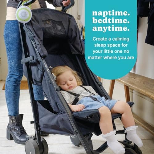MyBaby Sound Machine, White Noise for Baby, Travel, Nursery and On The Go, 4 Soothing Sounds, Integrated Clip, Small and Lightweight, Great for Registry Gift