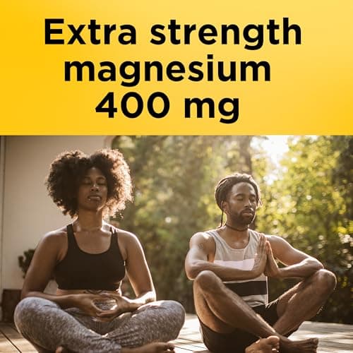 Nature Made Magnesium Oxide 400 mg Softgels, Extra Strength Magnesium Supplements for Men and Women, Support for Muscle, Nerve, Bone and Heart, 60 Day Supply