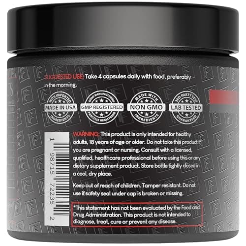 Formulation Factory Heart of Steel - L-Citrulline 1000mg with L-Arginine, CoQ10, Resveratrol, Ginkgo Biloba, Quercetin, Ginseng & Rhodiola - 120 Capsules, 30 Servings