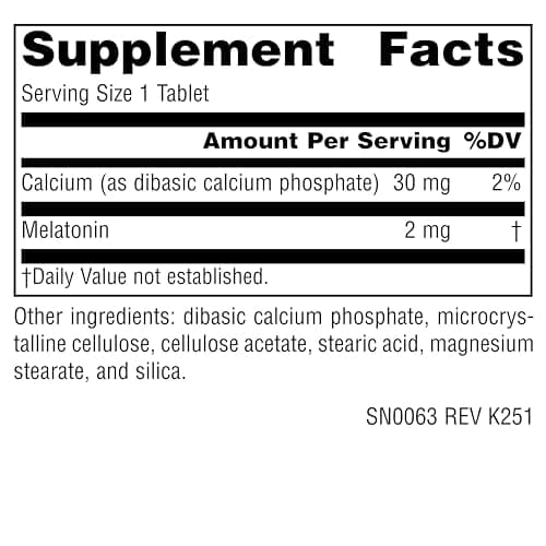 Source Naturals Melatonin, Helps Promote Sleep* - 2 mg - 120 Time Release Tablets