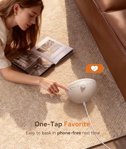 Dreamegg Sunrise 2 - Sunrise Alarm Clock, Sound Machine for Sleep, Favorites Mode, Sleep Routines, Dimmable Night Light, 29 Soothing Sounds, White Noise Machine, Wake Up Light for Bedrooms (Cream)
