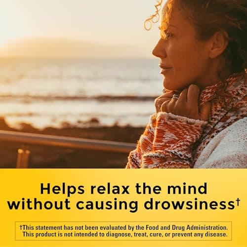 Nature Made Chewable L Theanine 200mg, L-Theanine Supplement for Stress Relief, 50 Chewable Tablets, 50 Day Supply