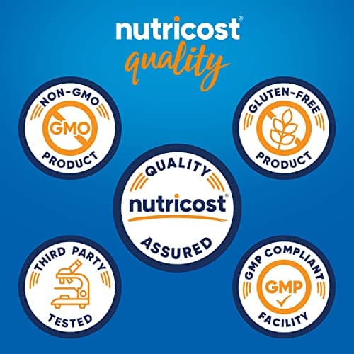 Nutricost Vitamin D3 + K2 (5000 IU D3 / 100mcg MK7), 120 Softgels – Gluten-Free & Non-GMO