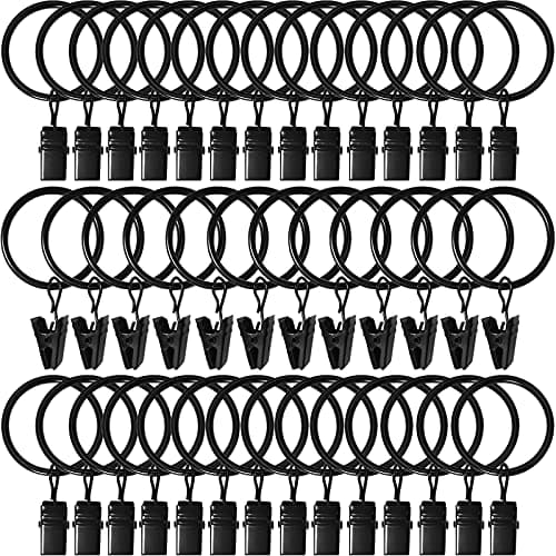 AMZSEVEN Anneaux Rideaux avec Clips – Test Complet des 40 Pièces