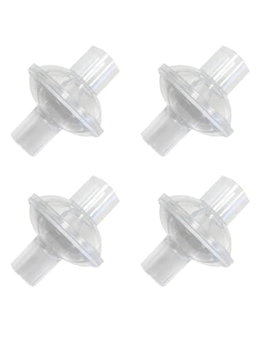 Universal CPAP Inline Filter, CPAP Air Filter for ResMed AirSense 11/AirSense 10/Philips Respironics DreamStation 2, Hose Filter for CPAP Supplies, BIPAP Supplies (4)