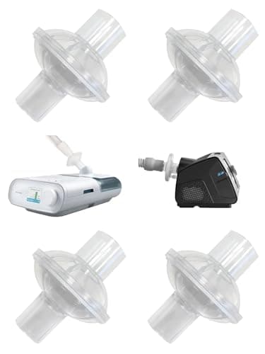 Universal CPAP Inline Filter, CPAP Air Filter for ResMed AirSense 11/AirSense 10/Philips Respironics DreamStation 2, Hose Filter for CPAP Supplies, BIPAP Supplies (4)