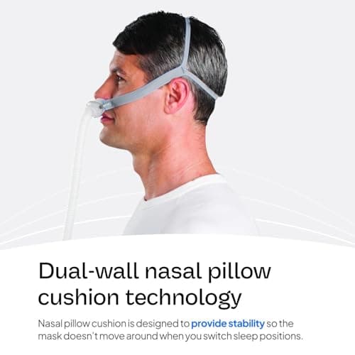 Resmed AirFit P10 Nasal Pillow Cushion - CPAP Mask Accessories Replacement - Soft Lightweight Silicone - Dual Wall - Large