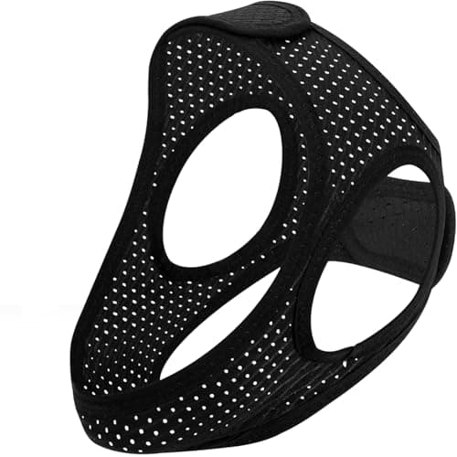 Sleep Apnea Devices丨Comfortable Chin Strap for Sleeping - Improve Sleep Quality, Simple & Adjustable Design for Men and Women (21 Inches,Black)