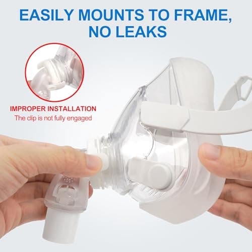 2 Packs Replacement Swivel Elbow Connector for Airfit F20 F30, FSA HSA Eligible, QuiteAir Elbow Quick-Release,Great-Value CPAP Supplies by Medihealer