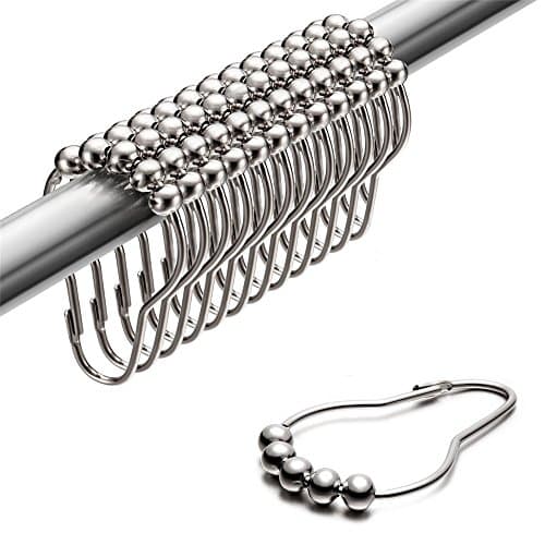 Uigos Shower Curtain Hooks Review: Smooth Gliding Chrome Rings Tested