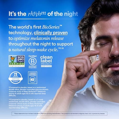 Ritual Sleep Melatonin 5mg - Sleep Aid Supplement - BioSeries Time Released Capsules Designed for All Night* Sleep Support for Adults - Vegan - Drug-Free - Vanilla - 20 Capsules - 20 Servings